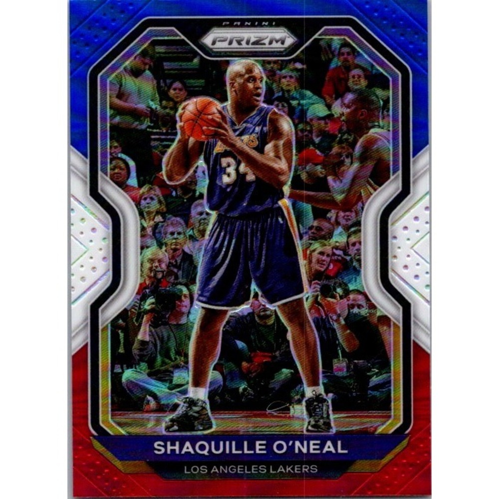 2020-21 Panini Prizm #207 Shaquille O'Neal Red White and Blue Prizms